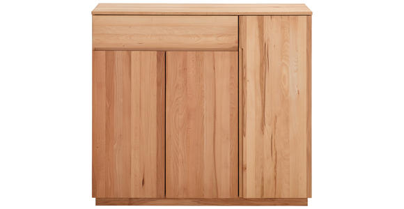 SCHUHSCHRANK 135,2/121/38,2 cm  - Kernbuche, KONVENTIONELL, Holz (135,2/121/38,2cm) - Linea Natura