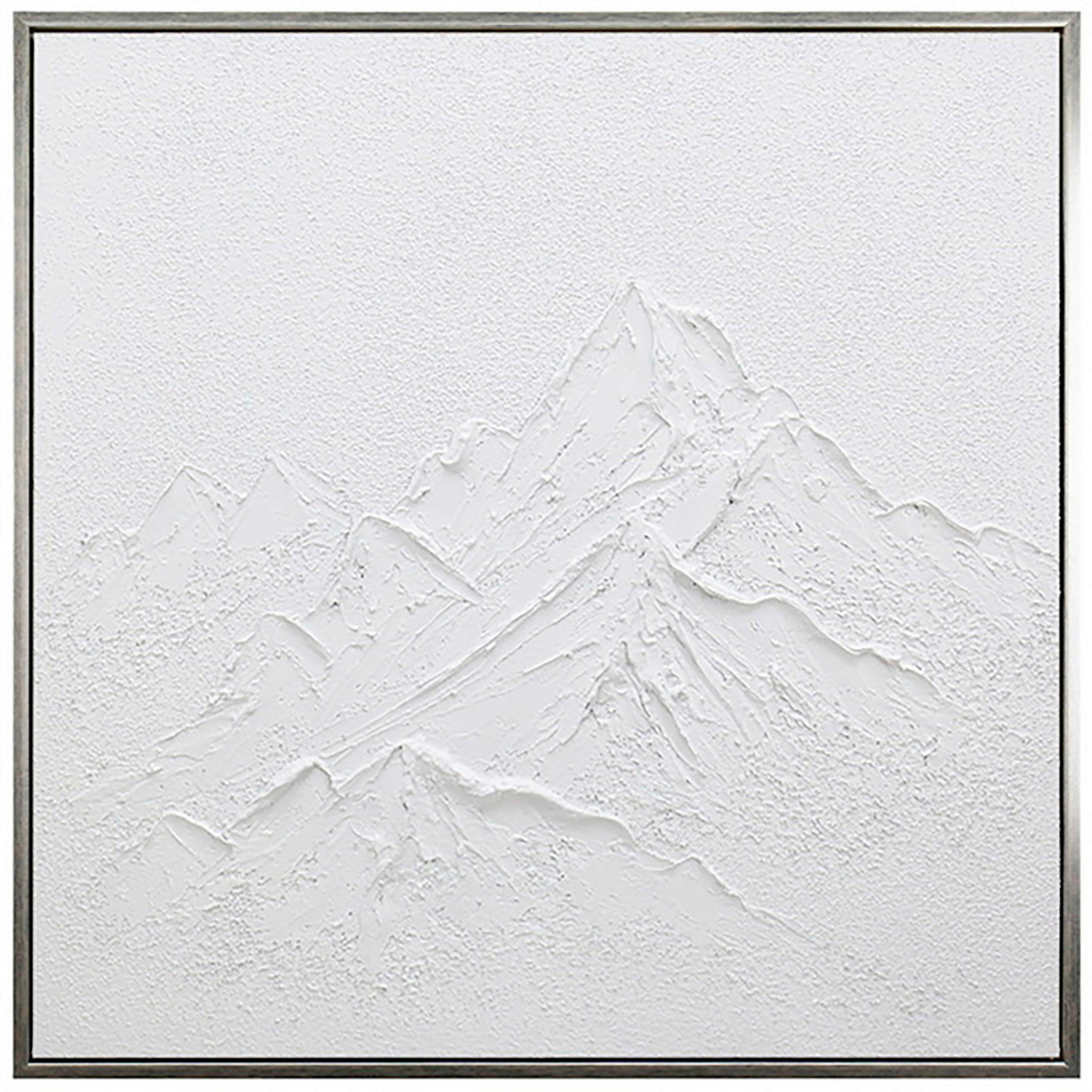 ULJANA SLIKA  85/85 cm       - bela/srebrna, Trendi, tekstil/pločasti materijal (85/85cm) - Monee