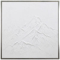 ULJENA SLIKA  85/85 cm       - bijela/srebrne boje, Trend, drvni materijal/tekstil (85/85cm) - Monee