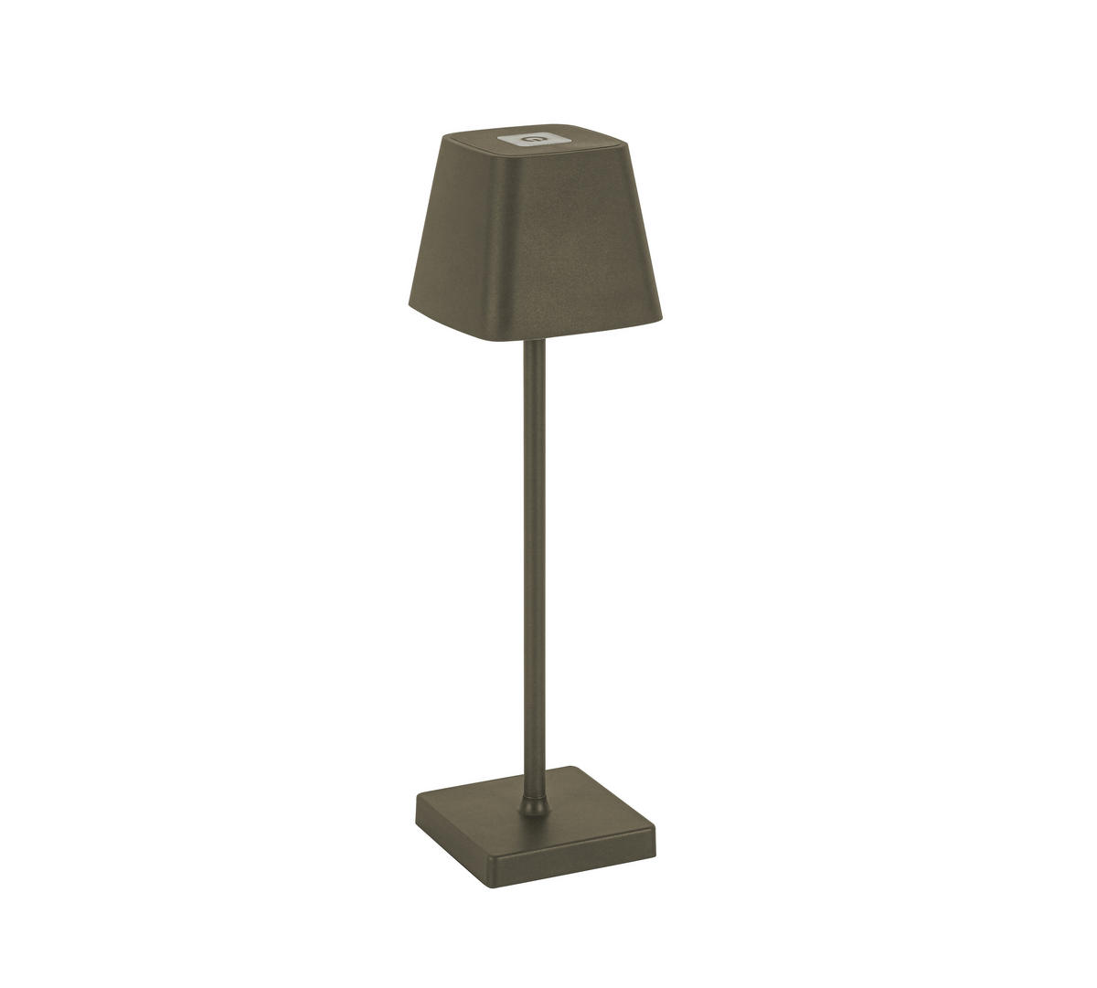AKKU-TISCHLEUCHTE - Grau, Design, Kunststoff/Metall (10/38cm) - Novel