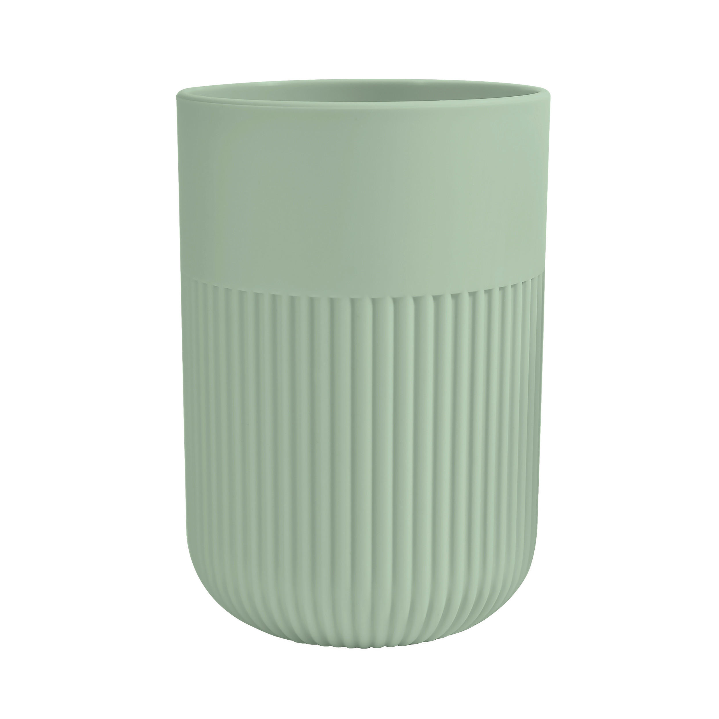 ZAHNBÜRSTENHALTER Kunststoff  - Graugrün, Basics, Kunststoff (7/11cm) - MSV