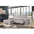WOHNLANDSCHAFT Grau - Chromfarben/Grau, Design, Textil/Metall (178/257cm) - Carryhome WOHNLANDSCHAFT Grau - Chromfarben/Grau, Design, Textil/Metall (178/257cm) - Carryhome