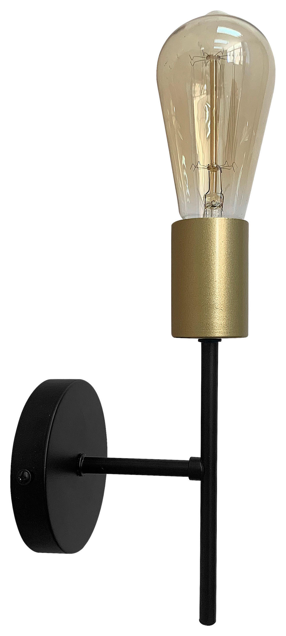 WANDLEUCHTE 10/12/22.5 cm   - Schwarz, Basics, Metall (10/12/22.5cm)