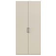 DREHTÜRENSCHRANK 101/235/61 cm,  in Champagner, 2-türig  - Edelstahlfarben/Champagner, Basics, Holzwerkstoff/Metall (101/235/61cm) - Novel