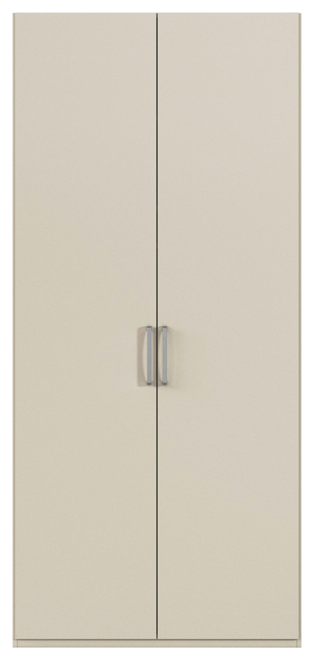 DREHTÜRENSCHRANK 101/235/61 cm,  in Champagner, 2-türig  - Edelstahlfarben/Champagner, Basics, Holzwerkstoff/Metall (101/235/61cm) - Novel