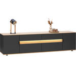 LOWBOARD  225,6/54,2/48 cm 2 Schublade(n) Typenauswahl, Beimöbel erhältlich, in verschiedenen Holzdekoren erhältlich  - Eichefarben/Anthrazit, Design, Holz/Holzwerkstoff (225,6/54,2/48cm) - Dieter Knoll