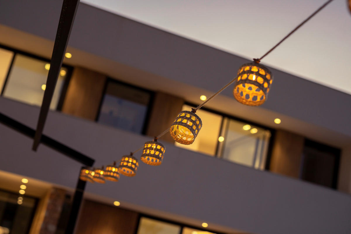 LED-AUßENLEUCHTE 800 cm   - Braun, LIFESTYLE, Naturmaterialien (800cm) - New Garden