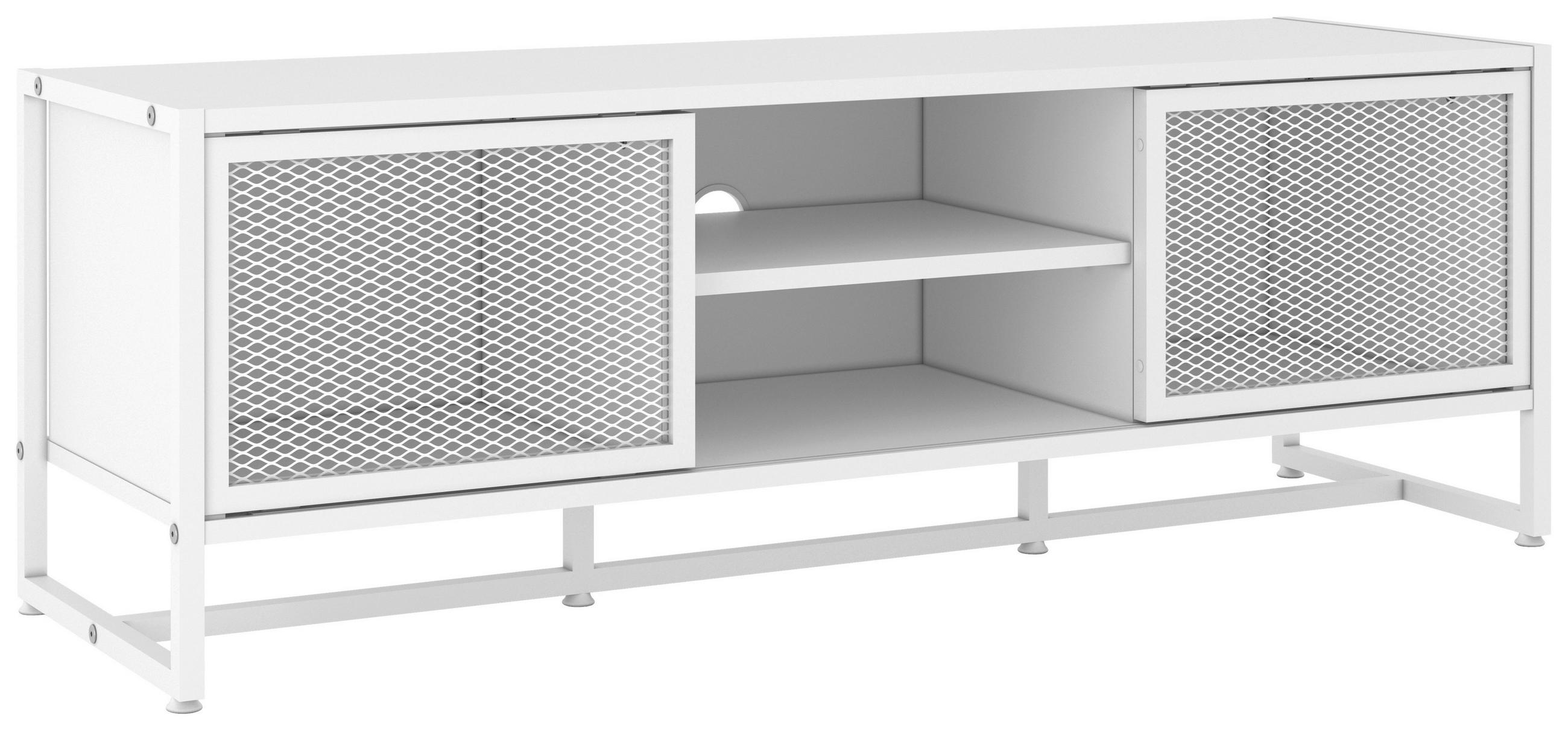 P & B NÍZKÁ KOMODA, bílá, 132/46/41 cm