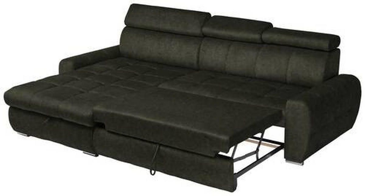 Freisteller von Stylife ECKSOFA Waldgrün Velours.