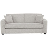 SCHLAFSOFA in Textil Grauweiss  - Schwarz/Grauweiss, Design, Kunststoff/Textil (205/83/100cm) - Livetastic