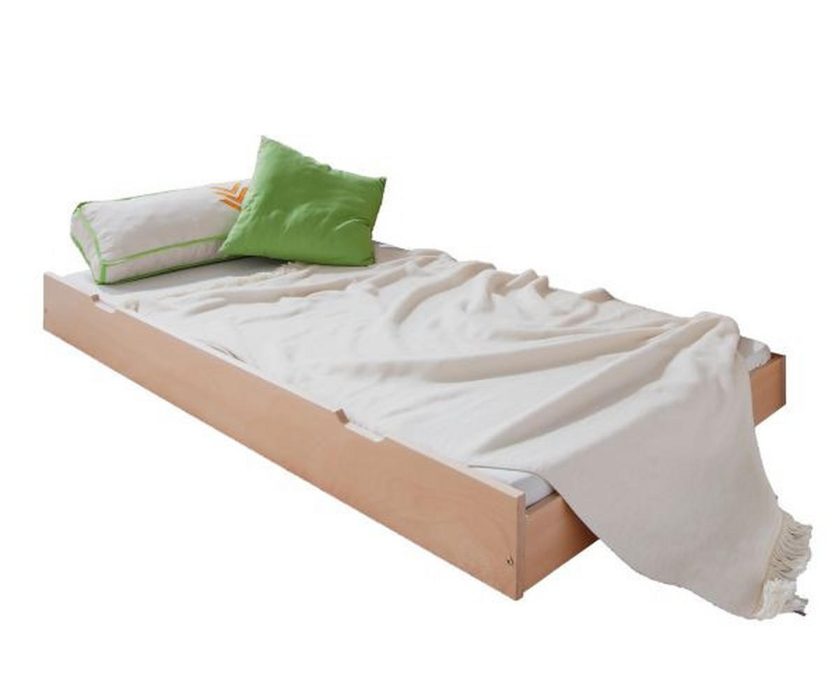 KREVET NA IZVLAČENJE   boje bukve  - boje bukve, Design, drvo (90/190cm)