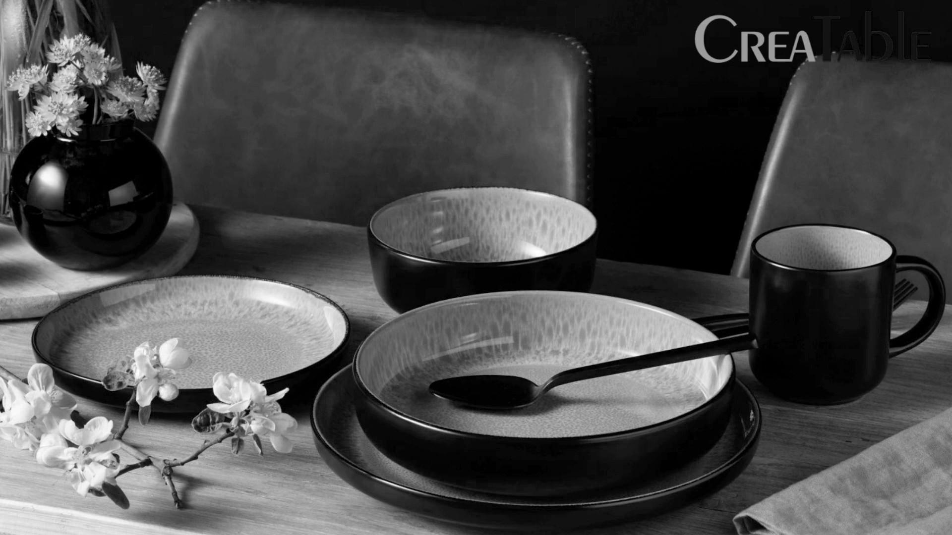 KOMBISERVICE Hellgrau 30-teilig 6 Personen - Hellgrau, Trend, Keramik - Creatable