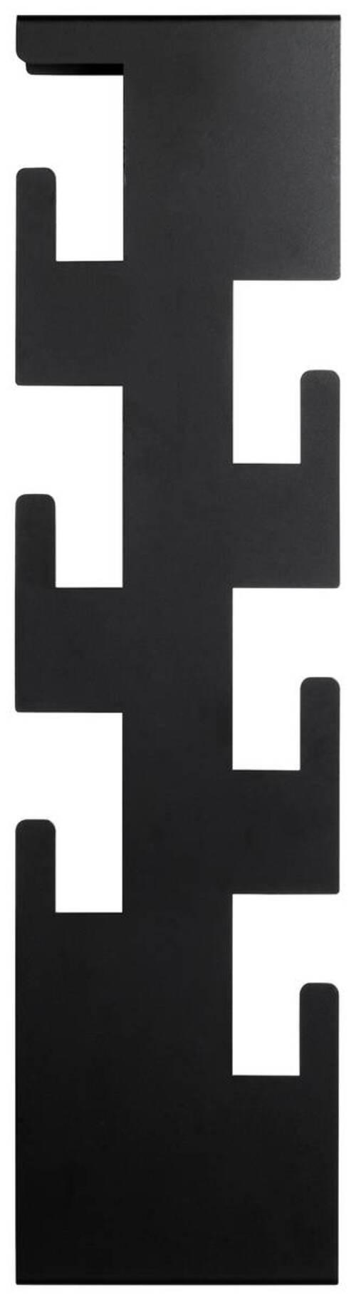 WANDGARDEROBE  in Schwarz  - Schwarz, Design, Metall (15/60/8cm)