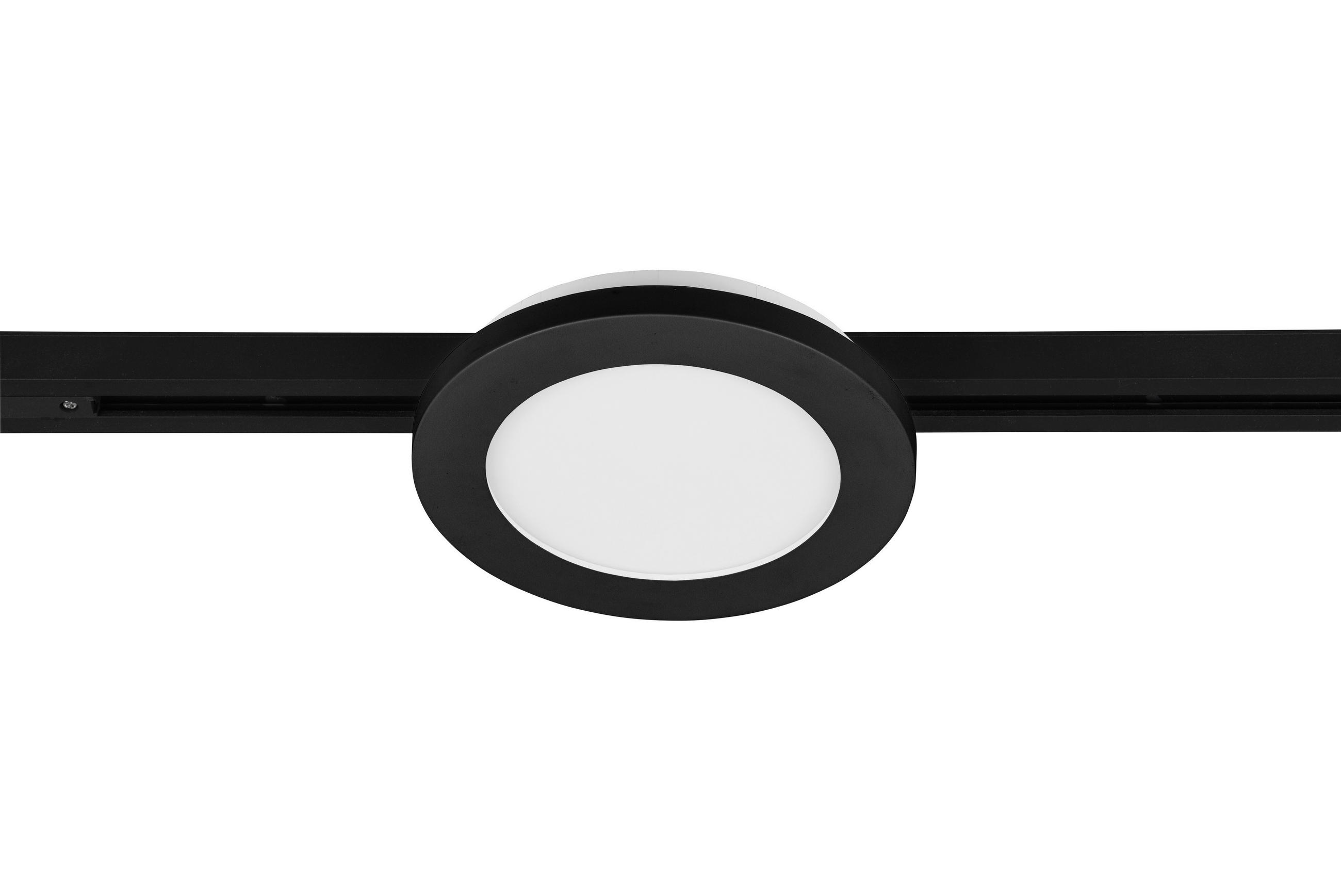 DECKENLEUCHTE  17,0/2,9 cm    - Schwarz, Basics, Kunststoff (17,0/2,9cm) - Trio Leuchten