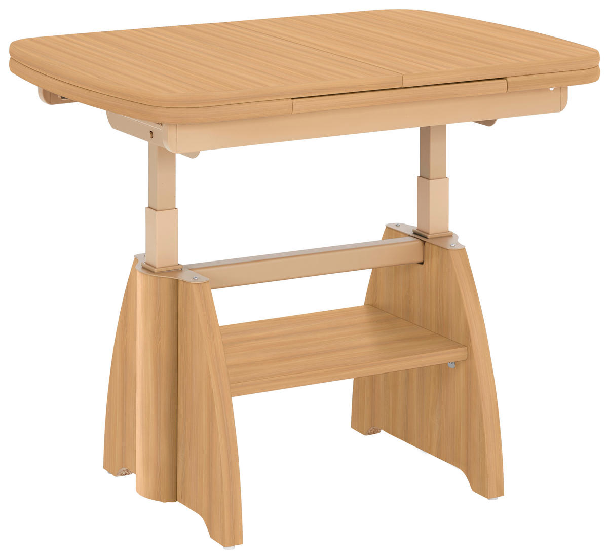 COUCHTISCH Kernbuche furniert 90-131/65/56-75 cm rechteckig Buchefarben  - Buchefarben, KONVENTIONELL, Holzwerkstoff (90-131/65/56-75cm) - Venda