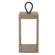 AKKU-TISCHLEUCHTE Miami 15/15/30 cm  - Sandfarben, KONVENTIONELL, Kunststoff/Metall (15/15/30cm) - Dieter Knoll