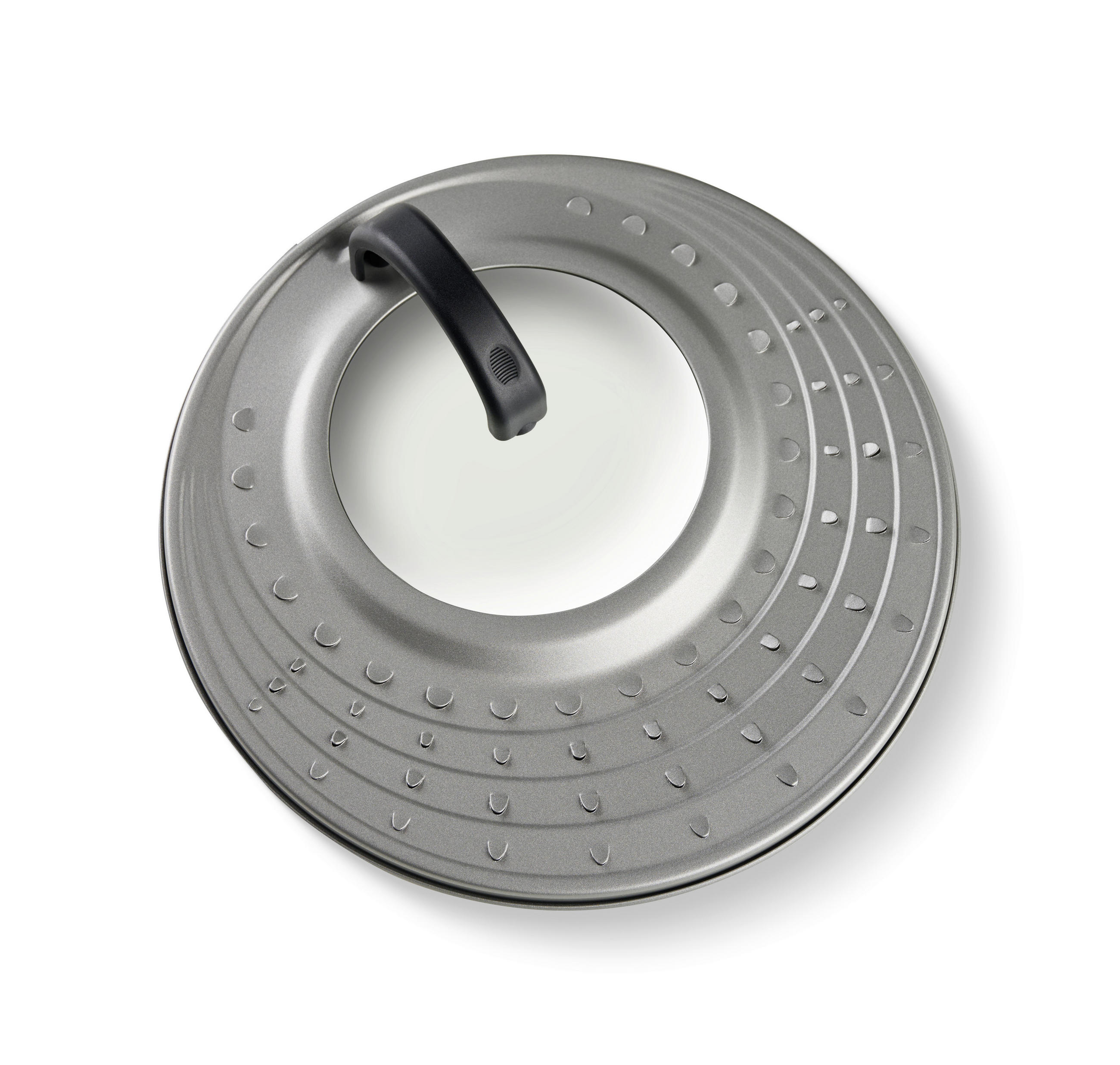 ZAŠTITA OD PRSKANJA Universal lid  - siva, Basics, staklo/metal (31cm) - Homeware Profession.