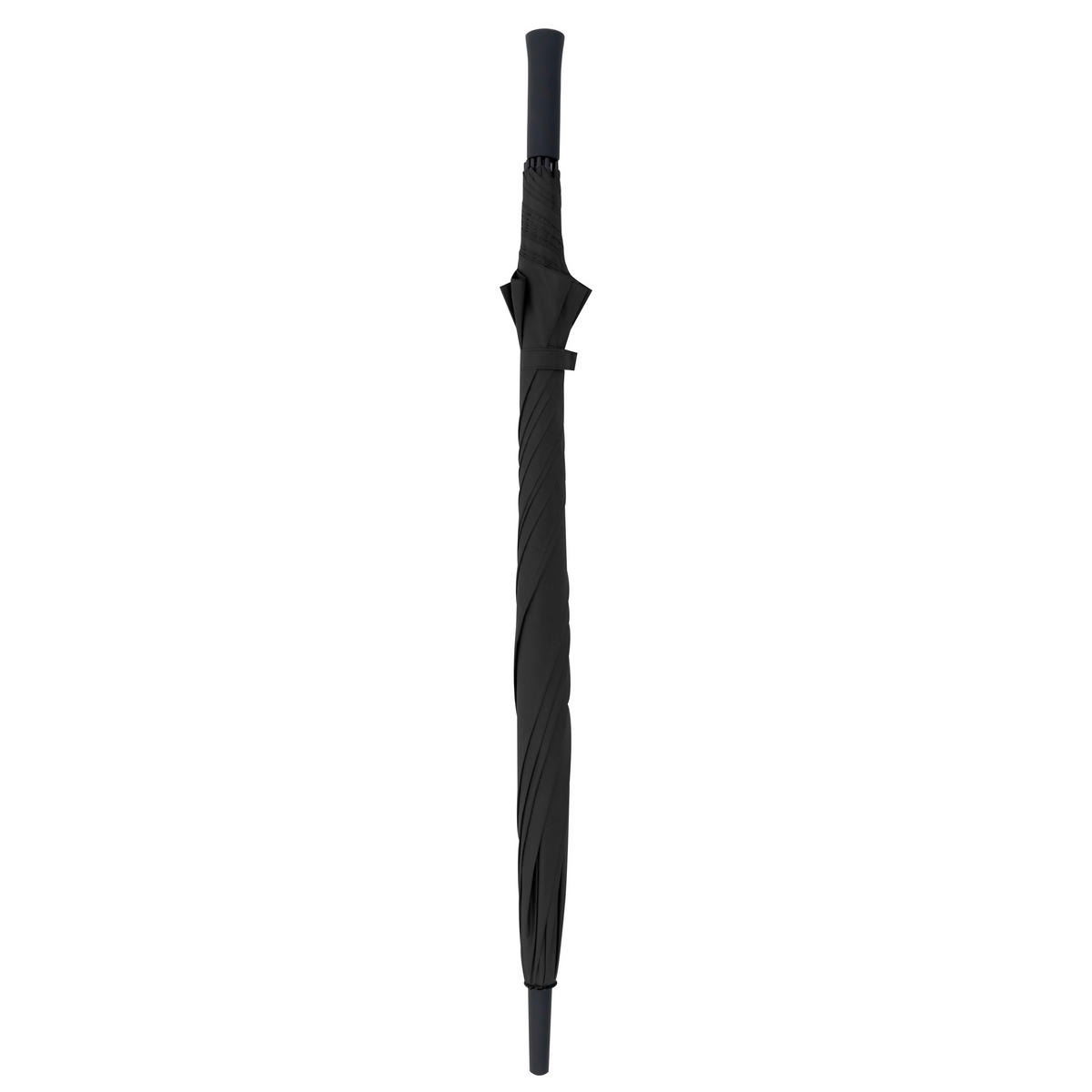 REGENSCHIRM - Schwarz, Basics, Kunststoff/Metall (130/98cm) - Doppler