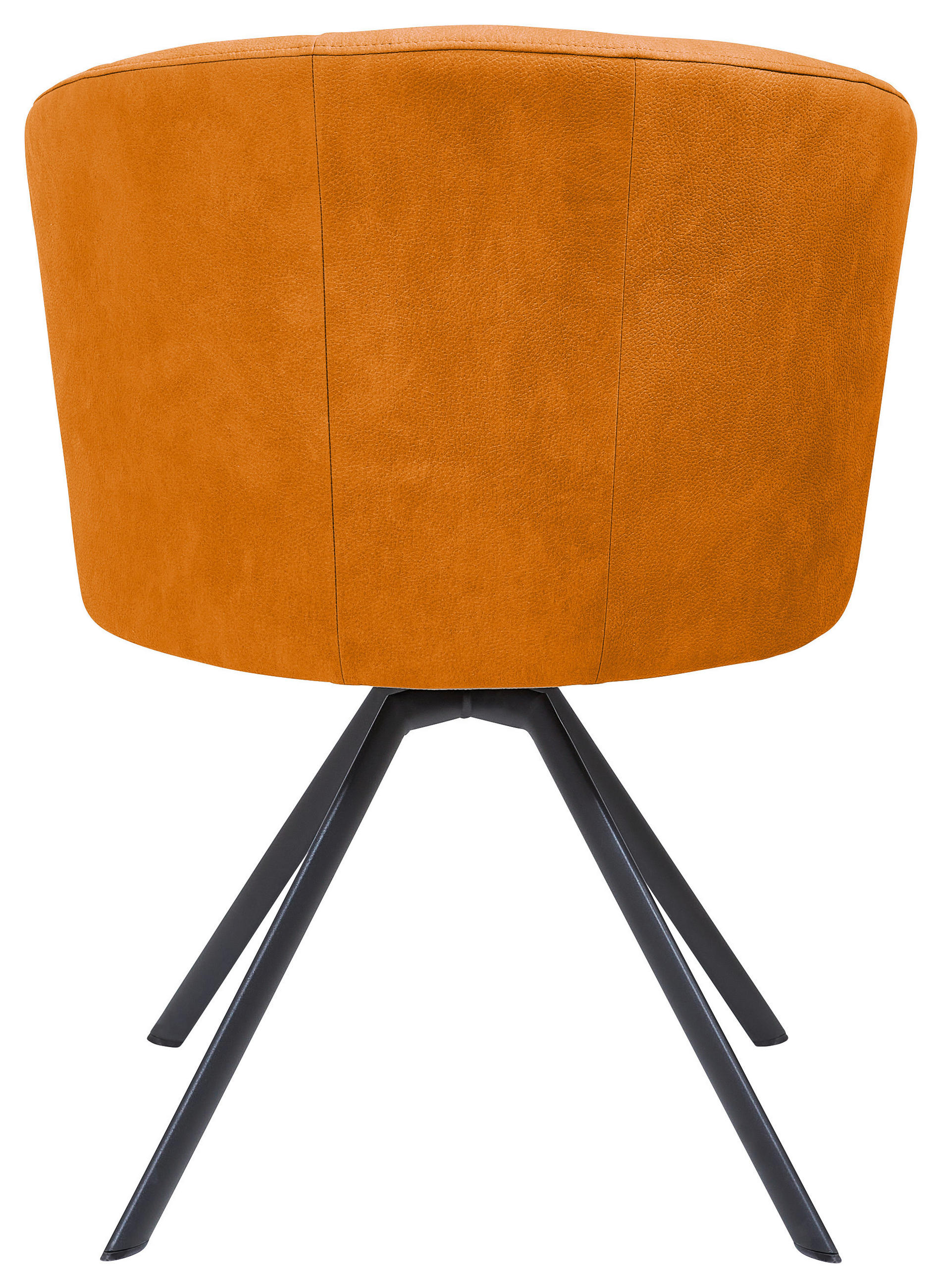 Thumbnail - Venjakob Stuhl, Anthrazit, Cognac, Metall, Textil, eckig, Flachrohr, 62x83x64 cm, Goldenes M, Made in Germany, Dgm, Lede...