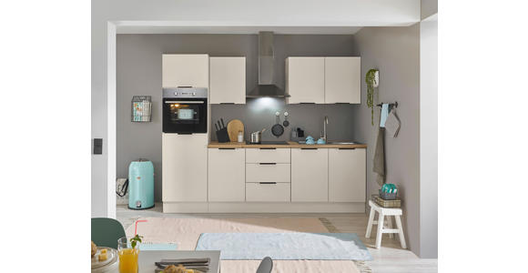 KÜCHENBLOCK   in Kaschmir  - Kaschmir/Schwarz, Basics, Holzwerkstoff/Metall (270/211/60cm) - Xora