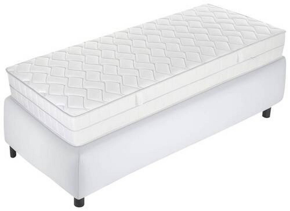 KALTSCHAUMMATRATZE 90/190 cm Höhe ca. 15 cm 5 -Zonen - Weiß, Basics, Textil (90/190cm) - P & B