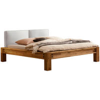 BALKENBETT 140/200 cm  in Weiß, Eichefarben  - Eichefarben/Weiß, Natur, Holz/Textil (140/200cm) - Hasena