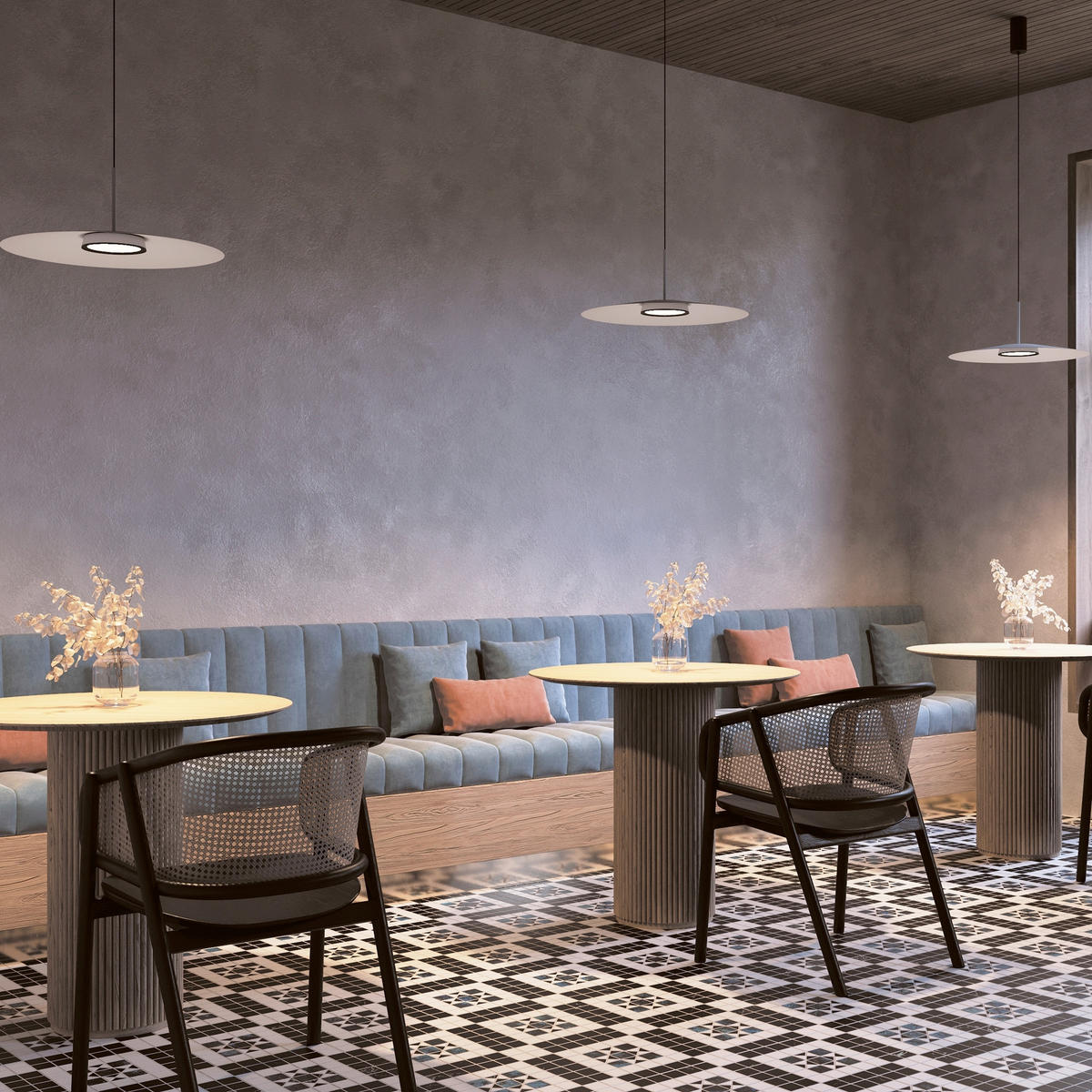 PENDELLAMPA El 50/328 cm  - svart, Design, metall (50/328cm) - MAYTONI