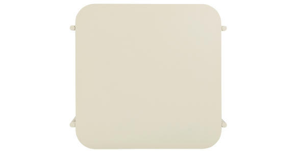 BEISTELLTISCH 48,4/45/40 cm Creme quadratisch  - Creme, Design, Metall (48,4/45/40cm) - Carryhome