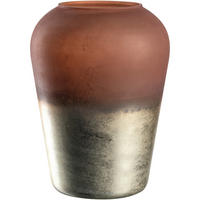 VAZA   19,70/27,00/19,70 cm   staklo  - tamno crvena/zlatne boje, staklo (19,70/27,00/19,70cm) - Leonardo