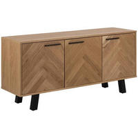 SIDEBOARD 150/71/40 cm  in Eichefarben  - Eichefarben/Schwarz, Konventionell, Holzwerkstoff (150/71/40cm) - MID.YOU