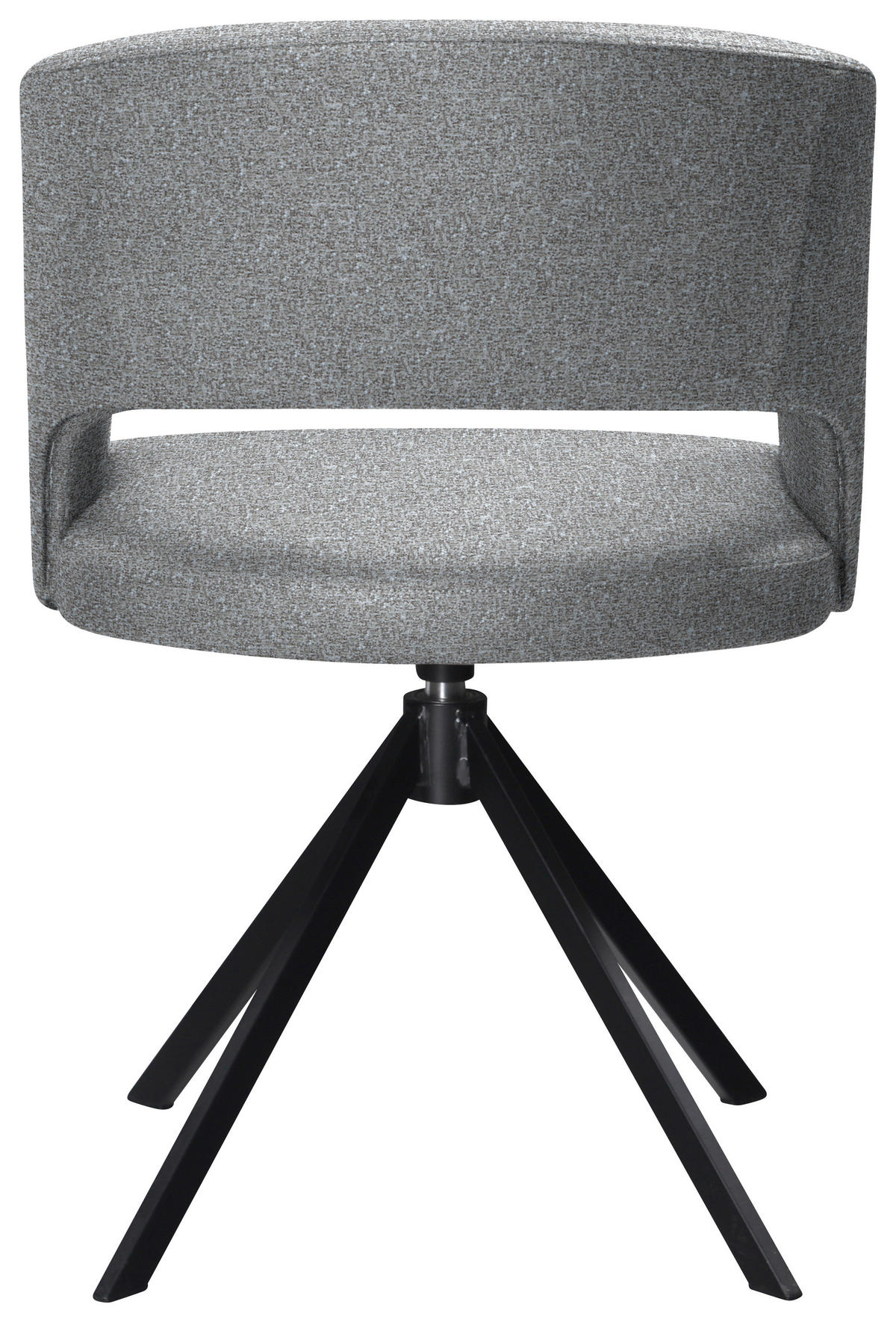 ARMLEHNSTUHL  in Stahl Samt  - Hellgrau/Schwarz, Konventionell, Textil/Metall (56/84/59cm) - Moderano