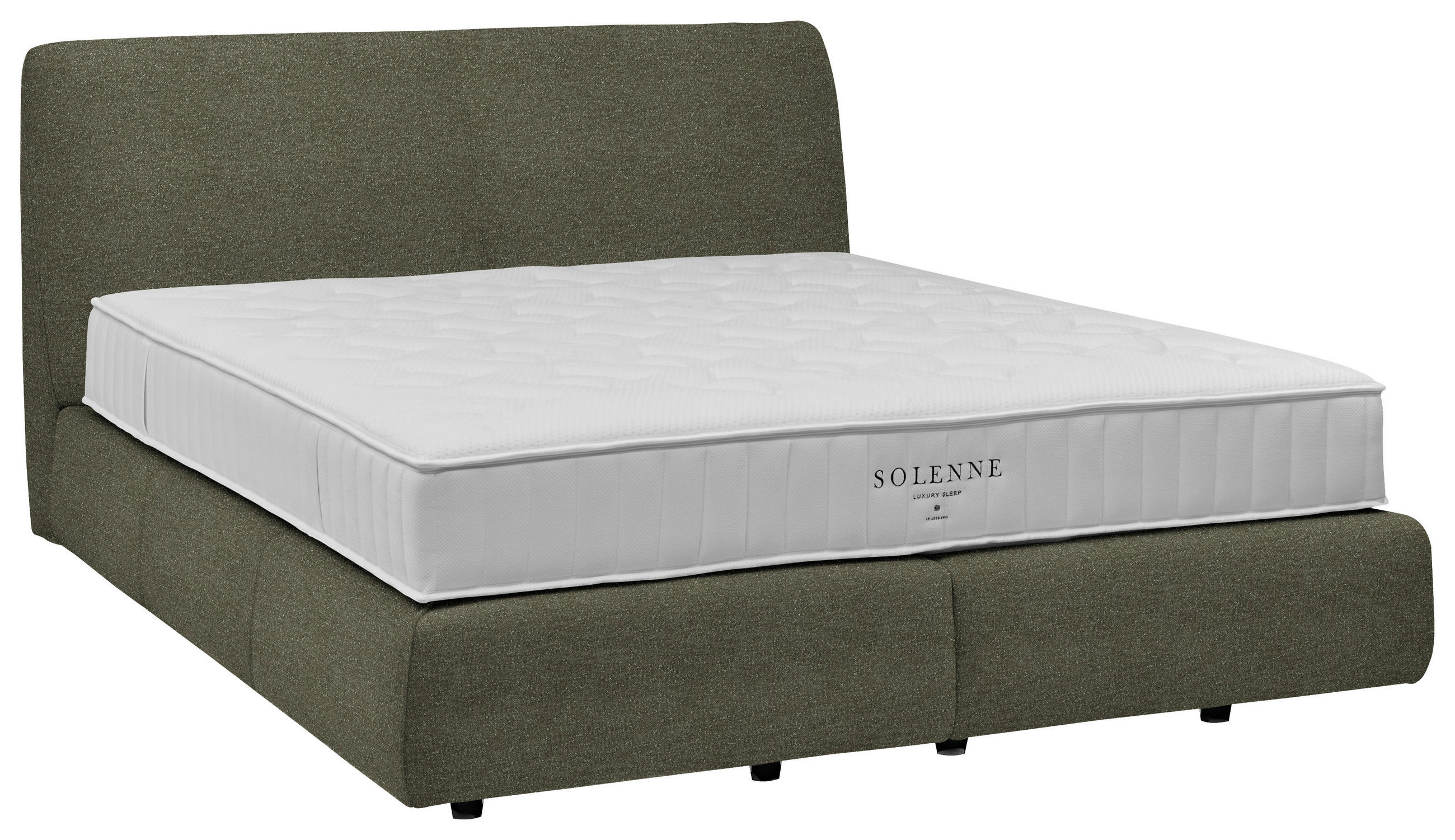 BOXSPRINGBETT 160/200 cm  Braun  - Schwarz/Braun, Design, Kunststoff/Textil (160/200cm) - Johann Jakob