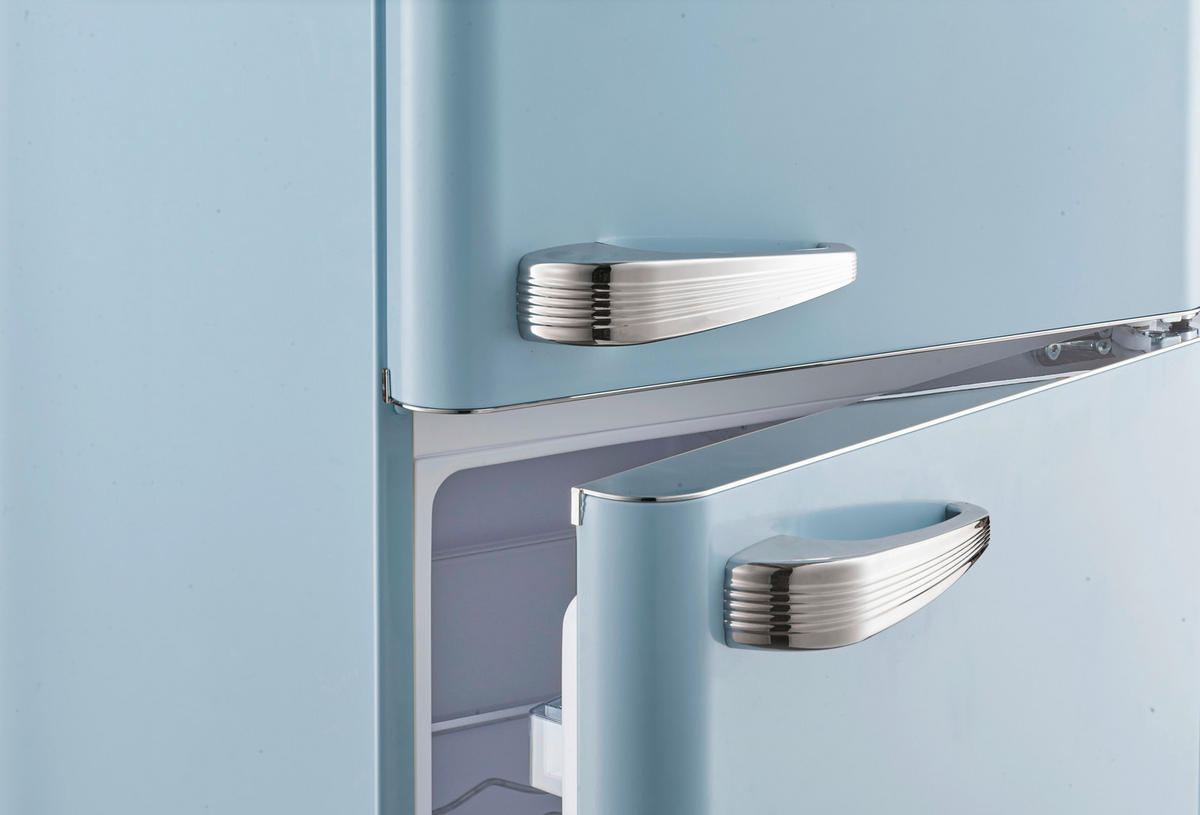 KÜHL-GEFRIER-KOMBINATION KG250.4RT  - Hellblau, Basics, Kunststoff/Metall (54,60/177,50/62,60cm) - Wolkenstein
