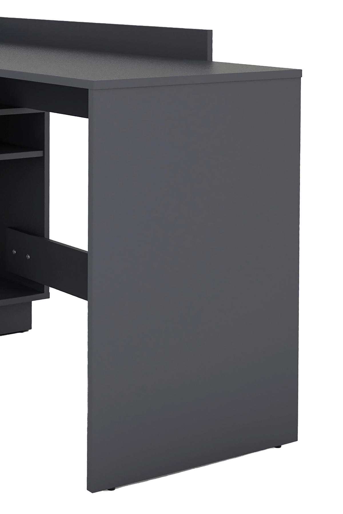 ECKSCHREIBTISCH 129/83,5/105 cm  in Anthrazit  - Anthrazit, Basics, Holzwerkstoff (129/83,5/105cm) - MID.YOU