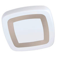 STROPNÍ SVÍTIDLO, 48/48/9 cm - bílá/barvy stříbra, Basics, kov/plast (48/48/9cm) - Eglo