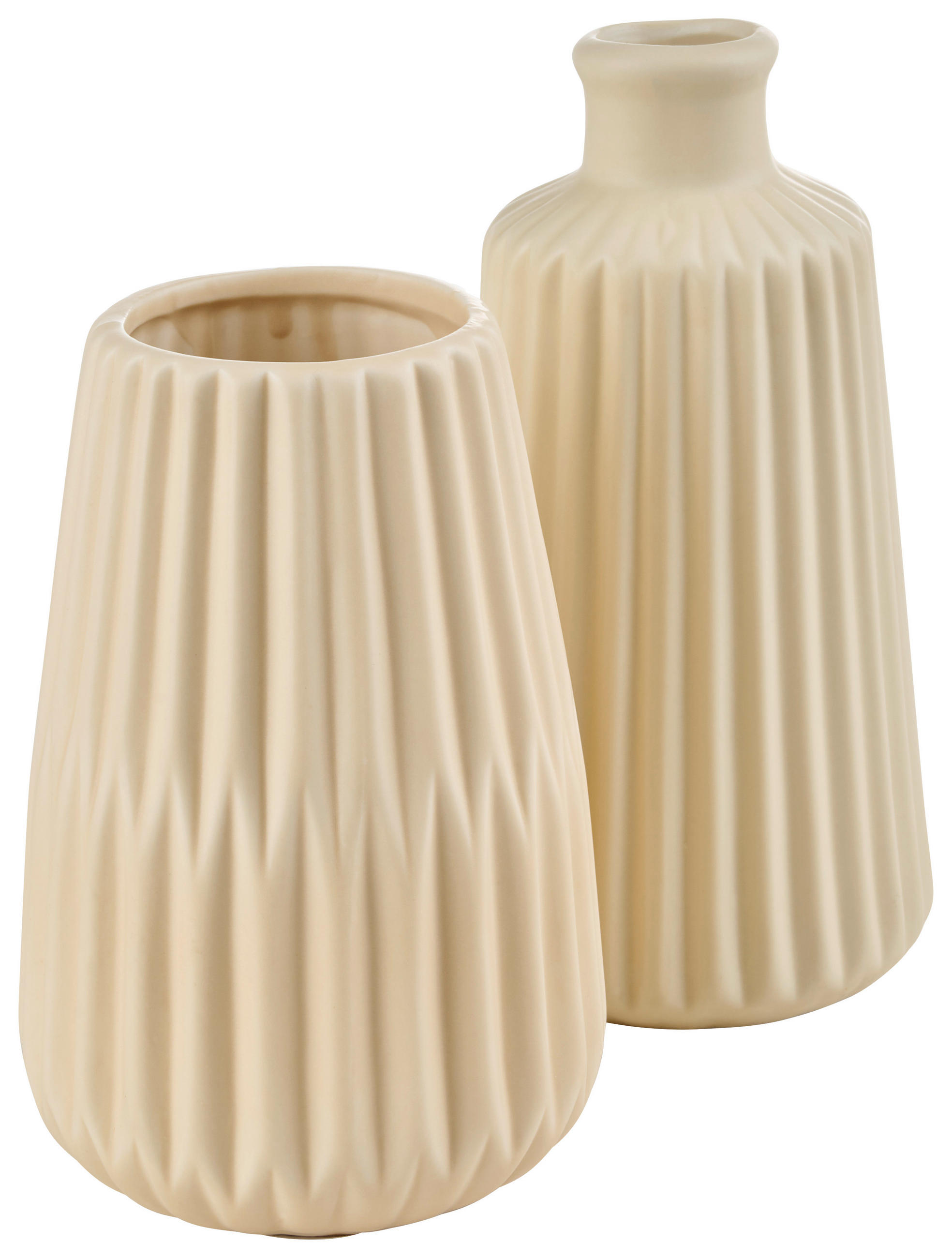 VASE 17 cm  - Beige, Basics, Keramik (9/17cm)