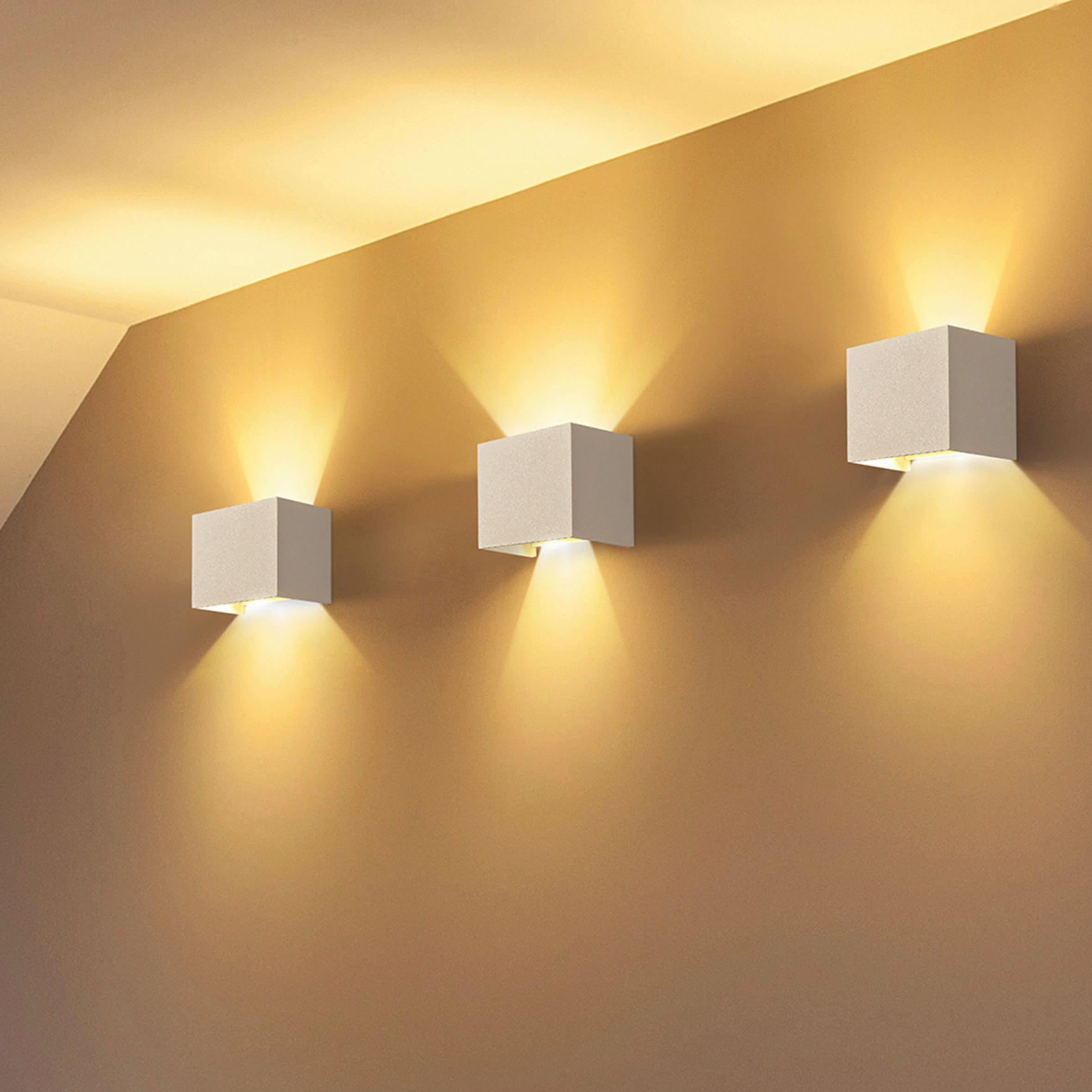 Thumbnail - Maytoni AUßENWANDLEUCHTE, Weiß, Metall, G, 10x10x10 cm, CE, schwenkbar, horizontal und vertikal aufstellbar, Lampen & Le...