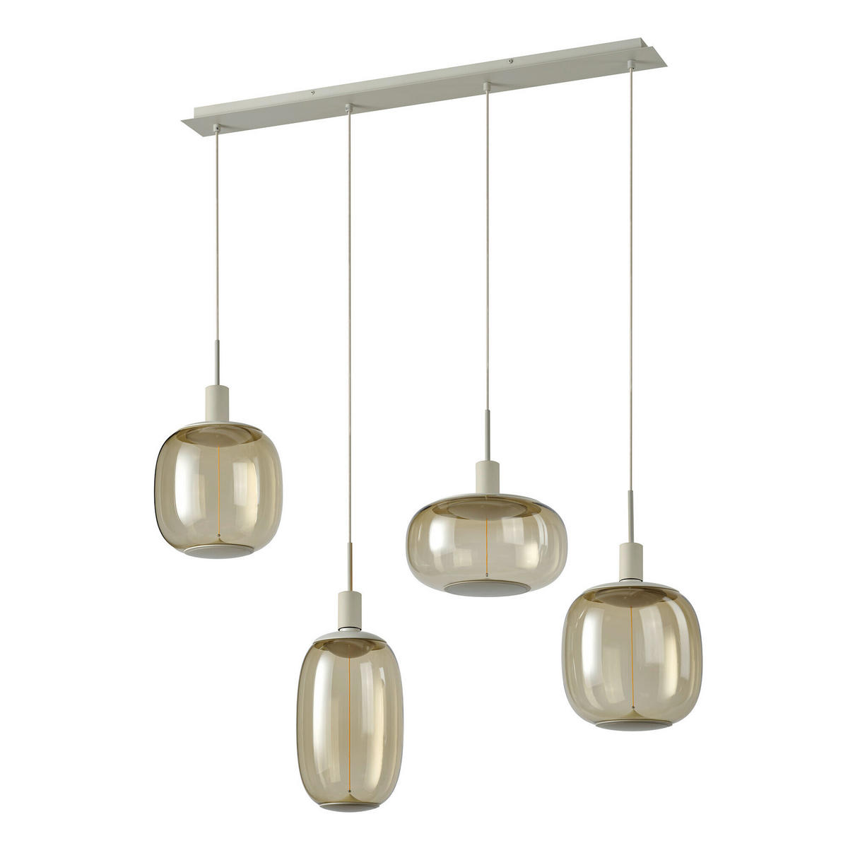 ohne Gläser 95/10/220 cm  - Beige, Basics, Metall (95/10/220cm) - Osram