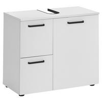 WASCHBECKENUNTERSCHRANK 70/60/35 cm  - Schwarz/Weiß, MODERN, Holzwerkstoff/Kunststoff (70/60/35cm) - MID.YOU