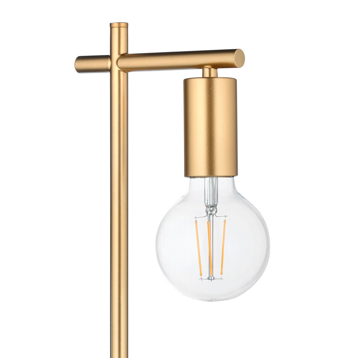 TISCHLEUCHTE 5098 CROSS 20/2/52 cm   - Bernsteinfarben/Cappuccino, KONVENTIONELL, Kunststoff/Metall (20/2/52cm)