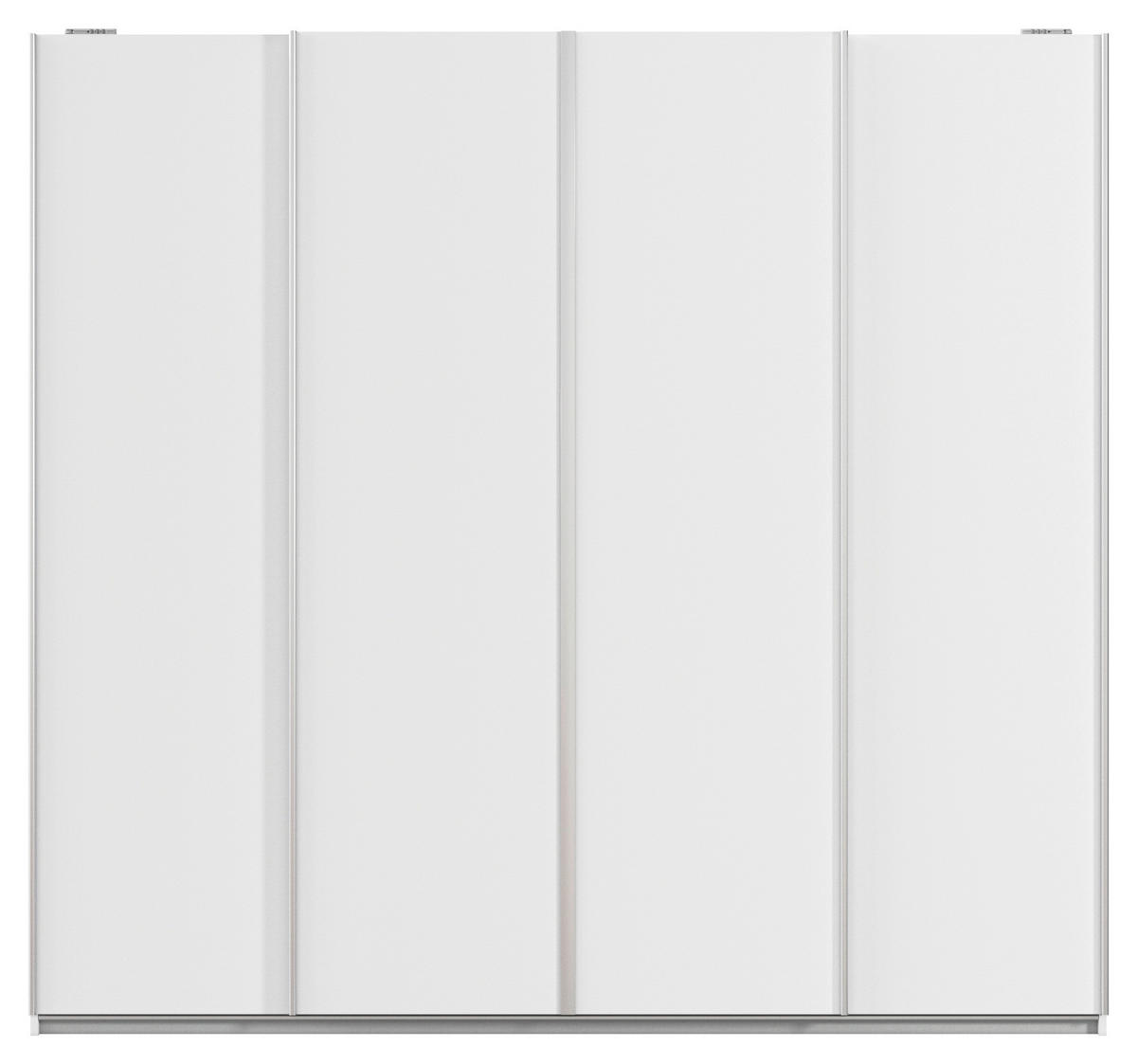 SCHWEBETÜRENSCHRANK in Weiss  - Weiss/Alufarben, Modern, Holzwerkstoff/Metall (226/211/62cm) - Rauch Möbel