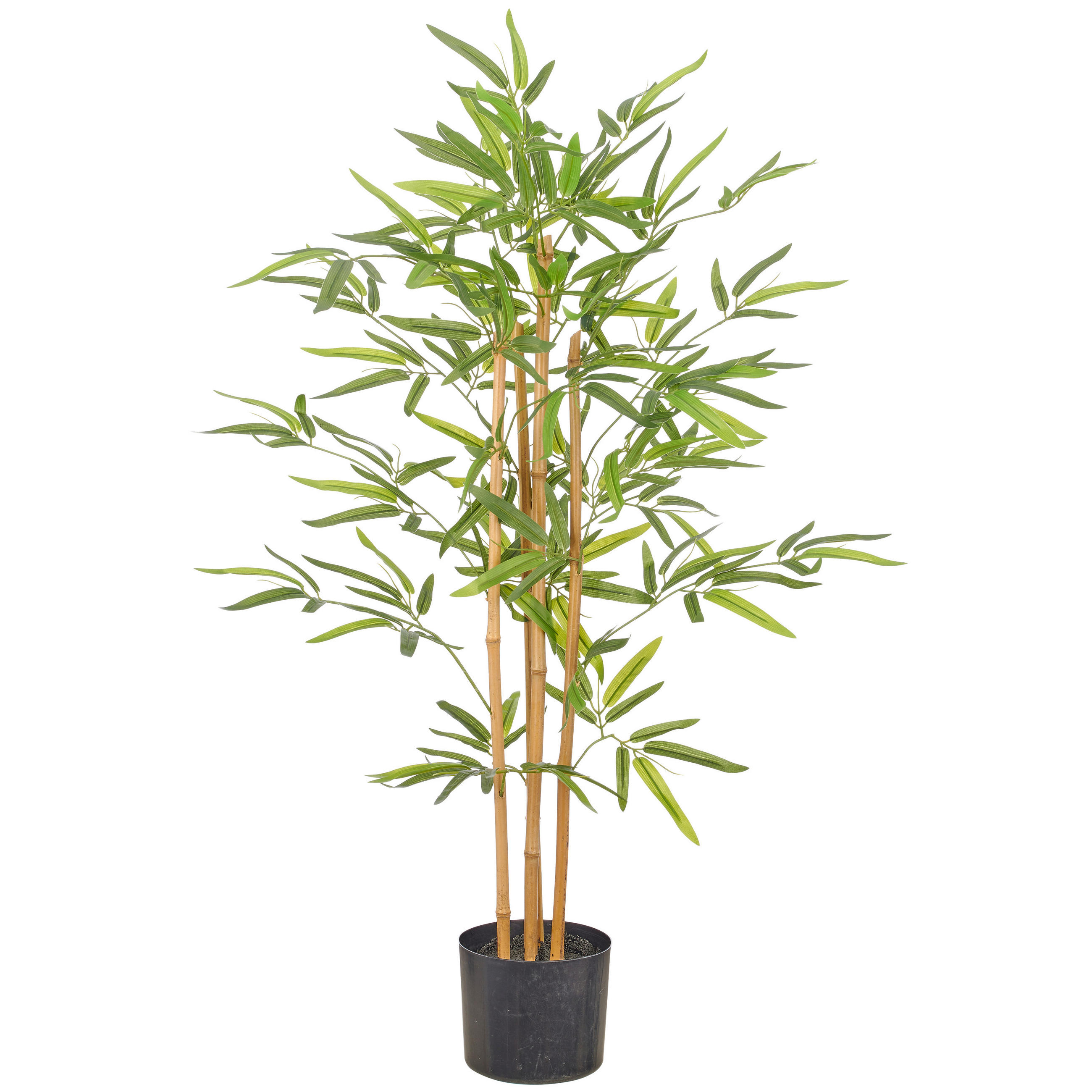 KUNSTPFLANZE Bambus 95 cm  - Schwarz/Braun, Basics, Kunststoff (95cm)