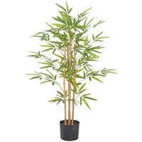 KUNSTPFLANZE Bambus 95 cm  - Schwarz/Braun, Basics, Kunststoff (95cm)
