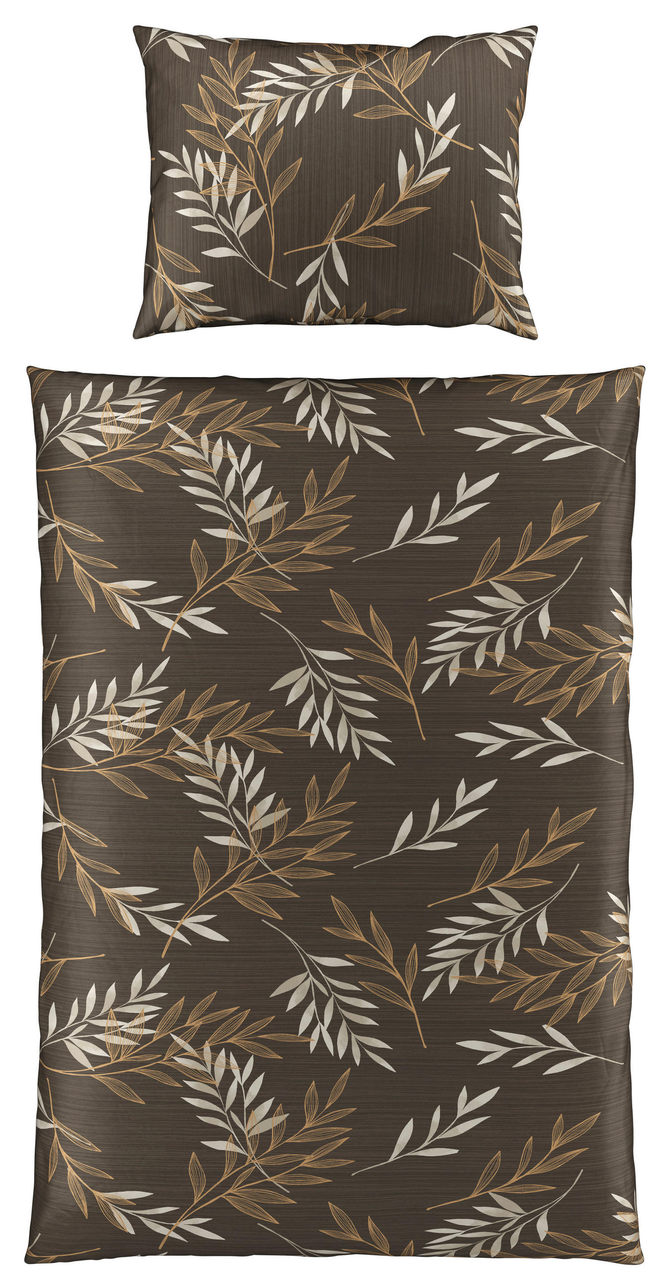 Bettwäsche 140x200 Cm Ida Baumwolle Braun