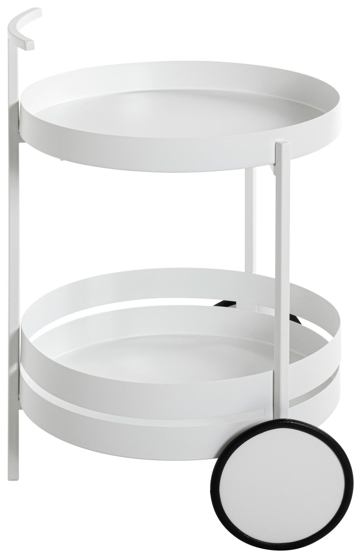 SERVIERWAGEN Weiß  - Weiß, Design, Metall (42/42/61cm)