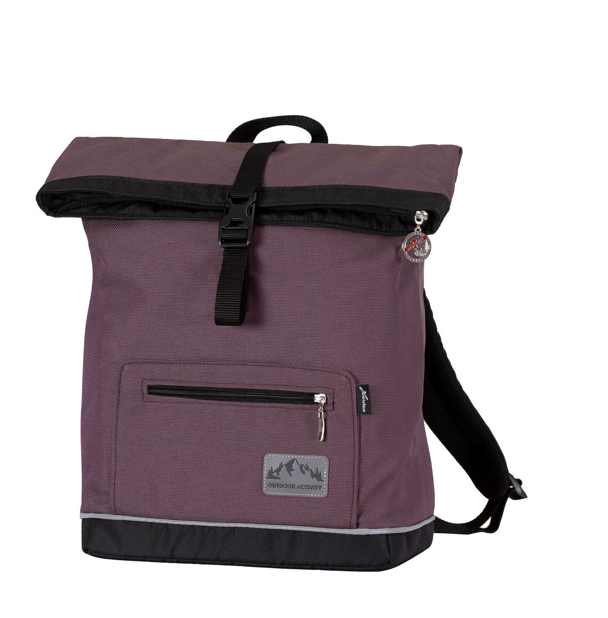 WICKELRUCKSACK Space Bag  - Pflaume/Weiß, Basics, Textil (32/17/52cm) - Hartan