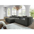 ECKSOFA  in Flachgewebe Schwarz  170/280 cm  - Schwarz, KONVENTIONELL, Kunststoff/Textil (170/280cm) - Carryhome
