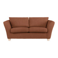 2-SITZER-SOFA in Chenille Kupferfarben  - Naturfarben/Kupferfarben, Holz/Textil (190/70-85/95cm) - MID.YOU