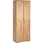 AKTENSCHRANK Kernbuche massiv Kernbuche  - Kernbuche, Design, Holz (73/189/38cm) - Carryhome