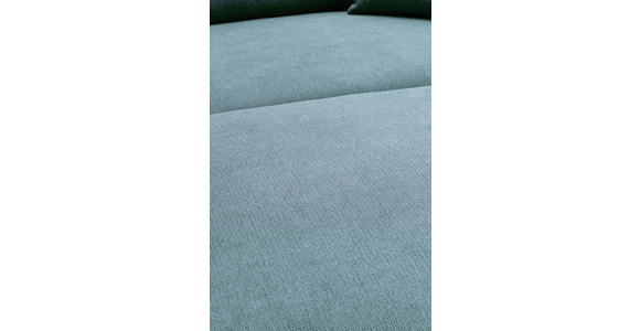 ECKSOFA  in Webstoff Blaugrau  304/196 cm  - Blaugrau/Schwarz, KONVENTIONELL, Textil/Metall (304/196cm) - Hom`in